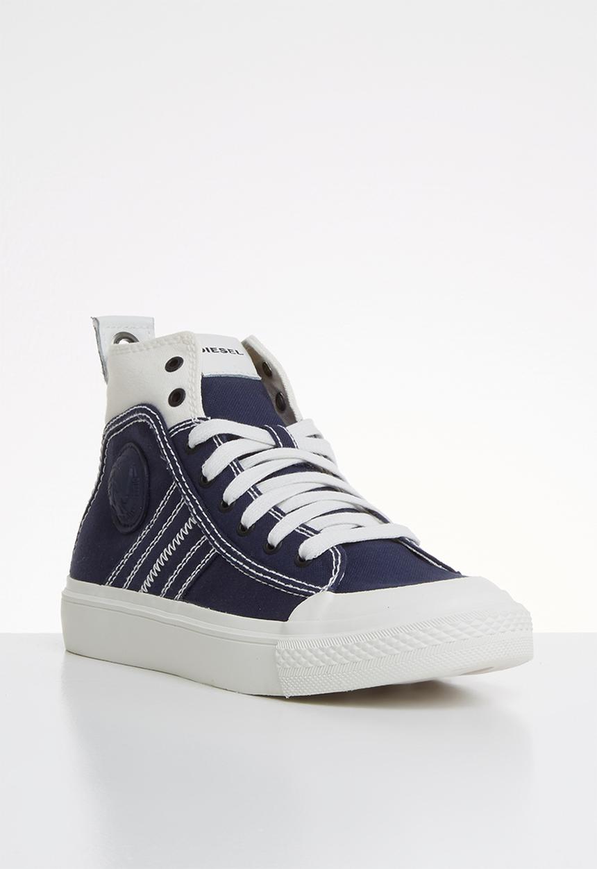 Diesel  - S-astico mid lace w - star white & peacoat