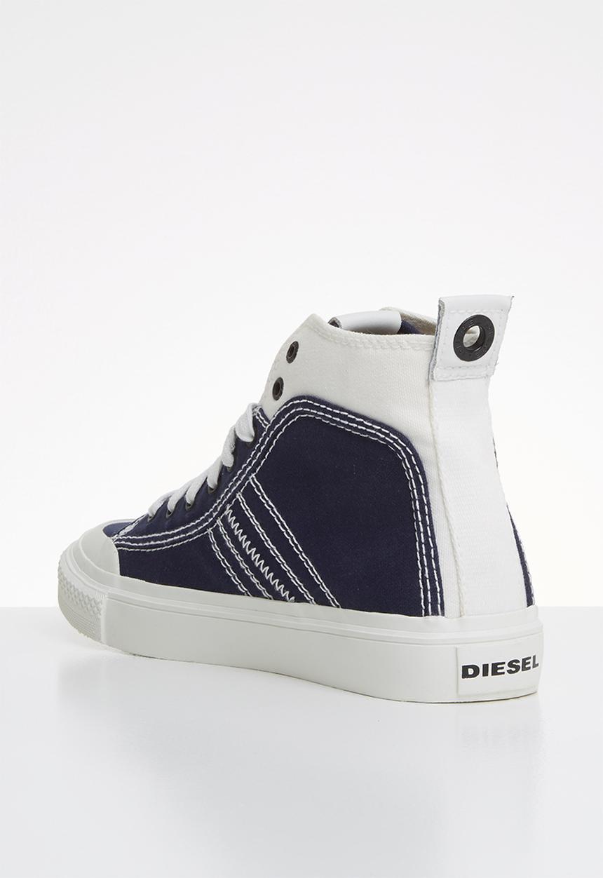 Diesel  - S-astico mid lace w - star white & peacoat