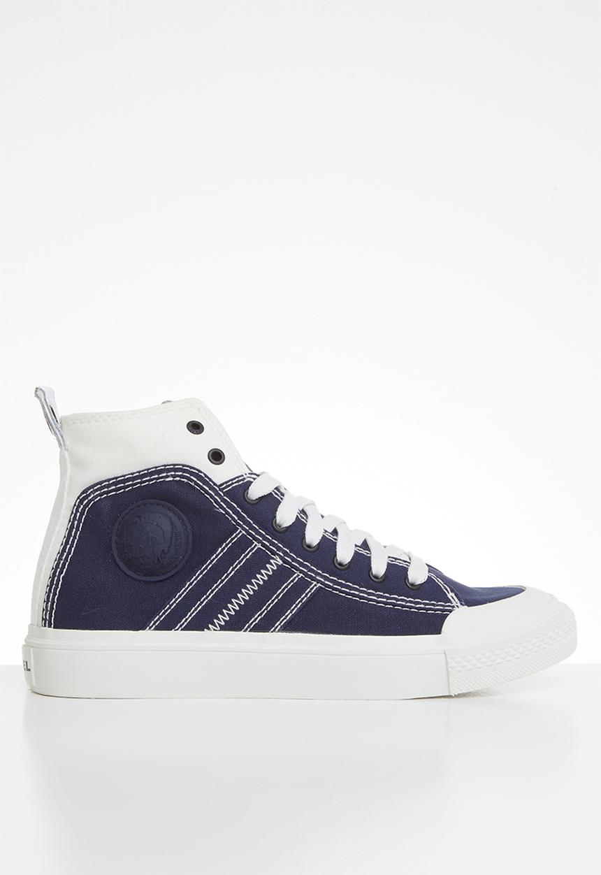Diesel  - S-astico mid lace w - star white & peacoat