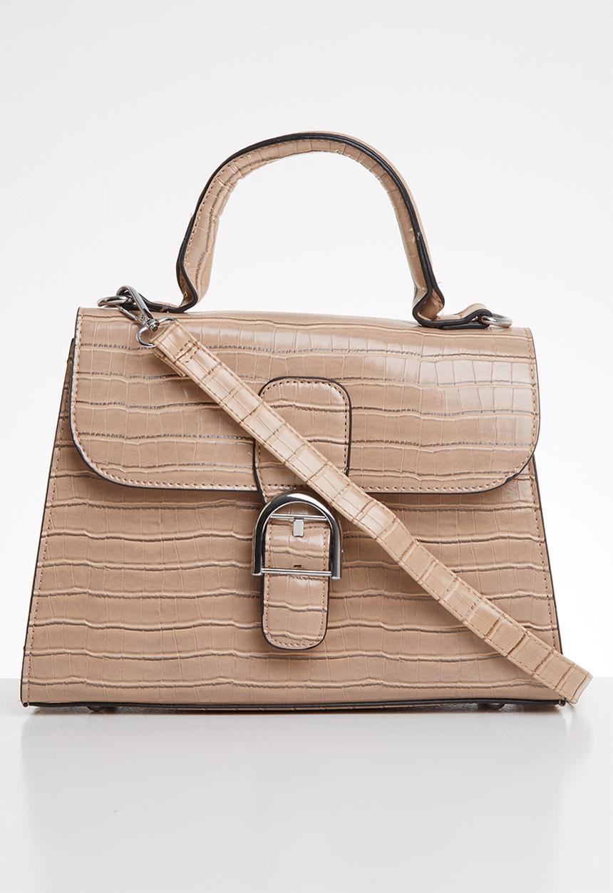 Superbalist - Croc detail bag - beige