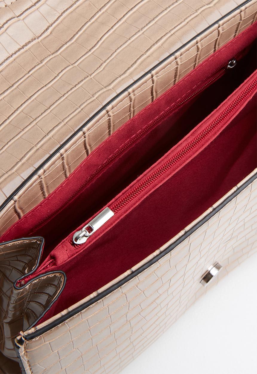 Superbalist - Croc detail bag - beige