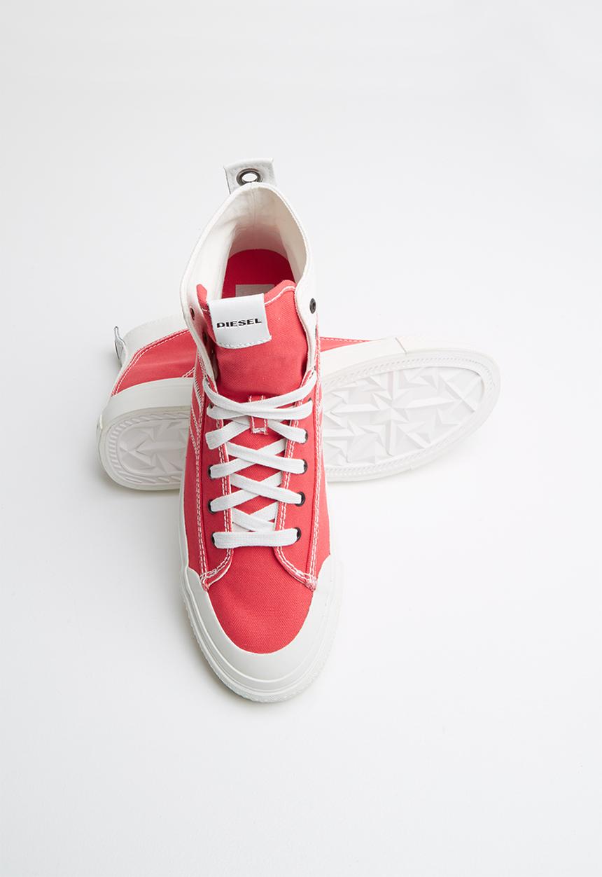Diesel  - S-astico mid lace - star white & poppy red