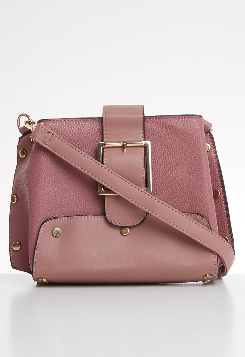 Superbalist - Stud detail cross body bag - pink