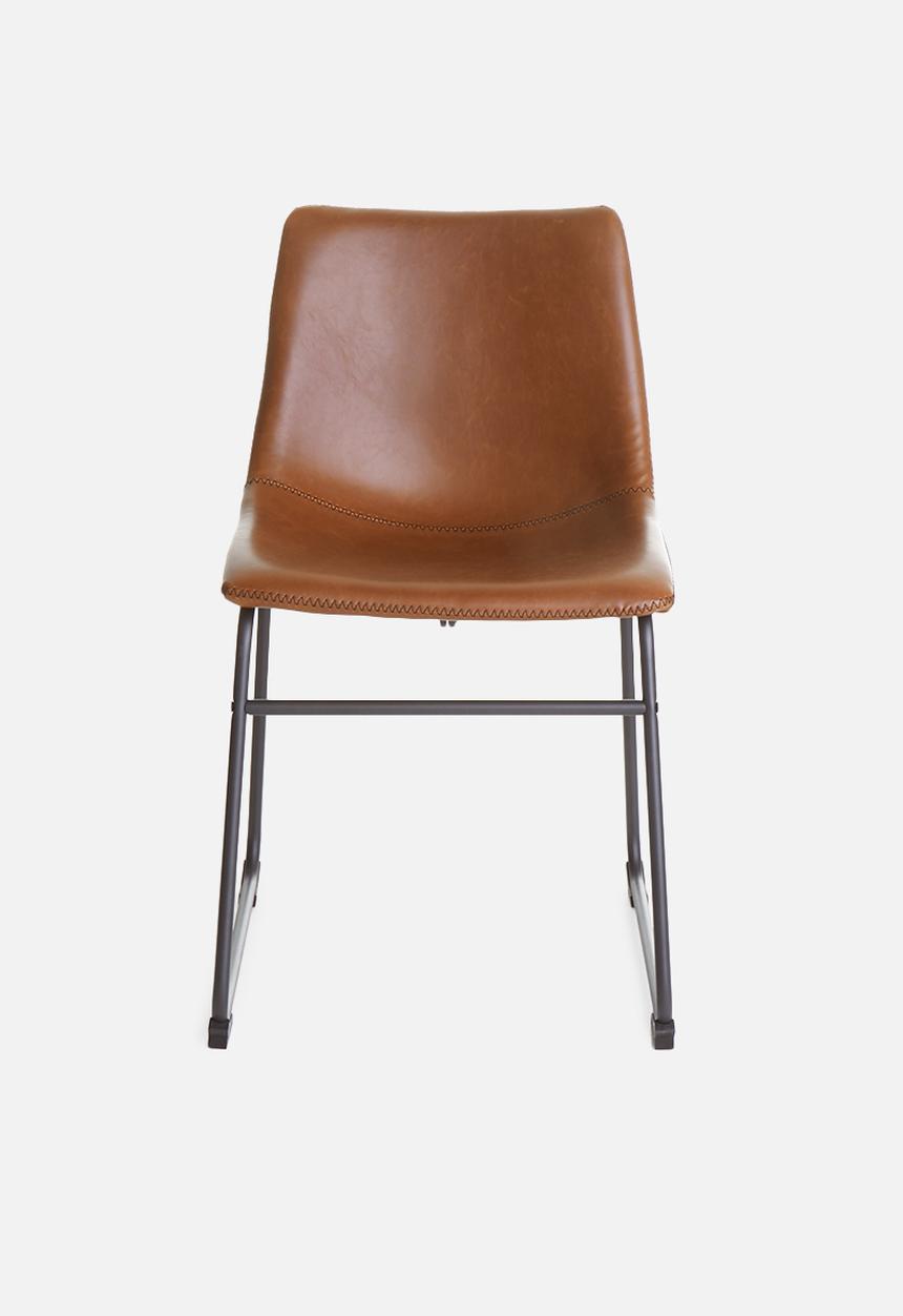 Sixth Floor - Industrial dining chair - brown