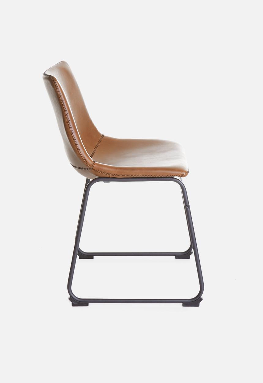 Sixth Floor - Industrial dining chair - brown
