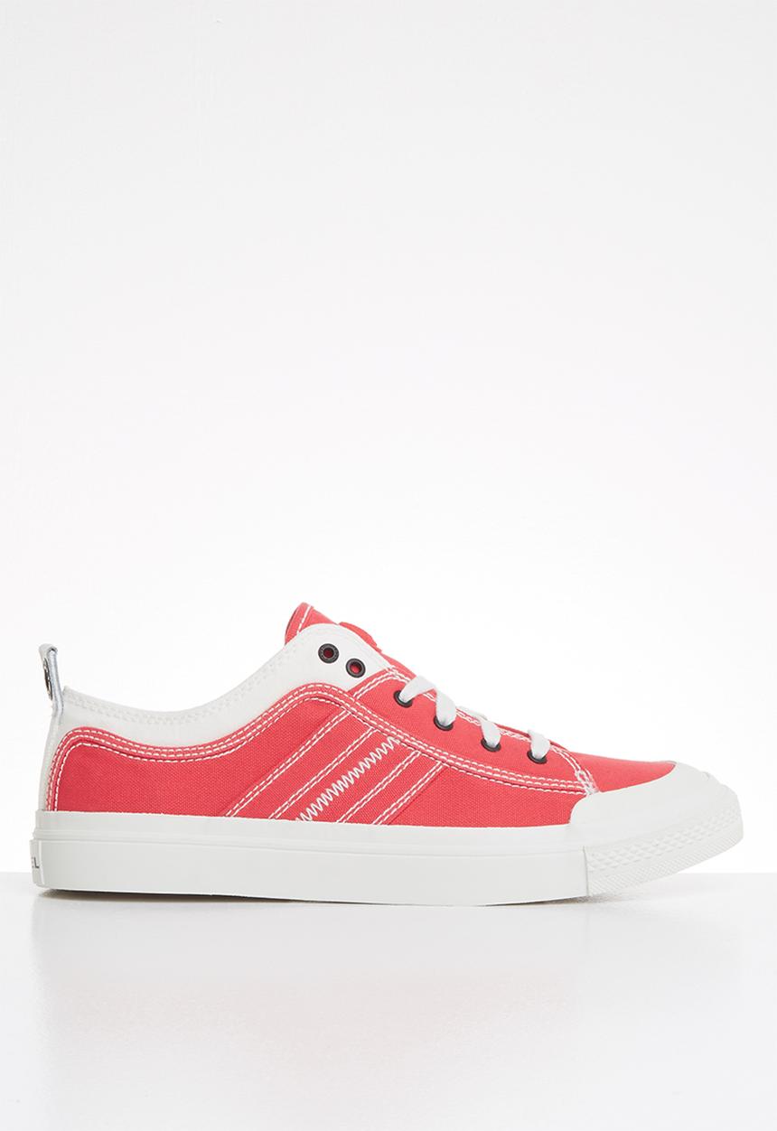 Diesel  - S-asrico low lace  - white & red