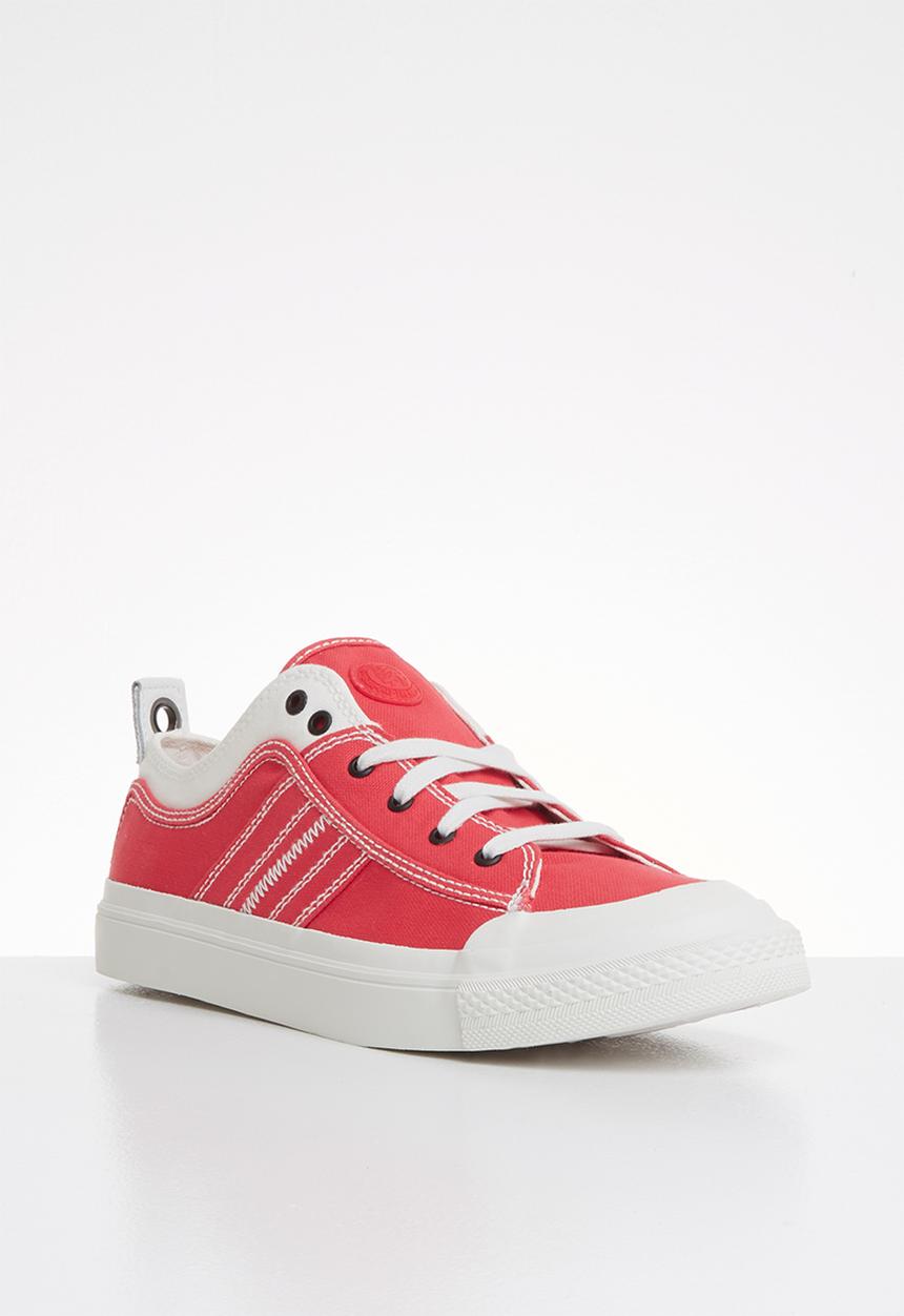 Diesel  - S-asrico low lace  - white & red