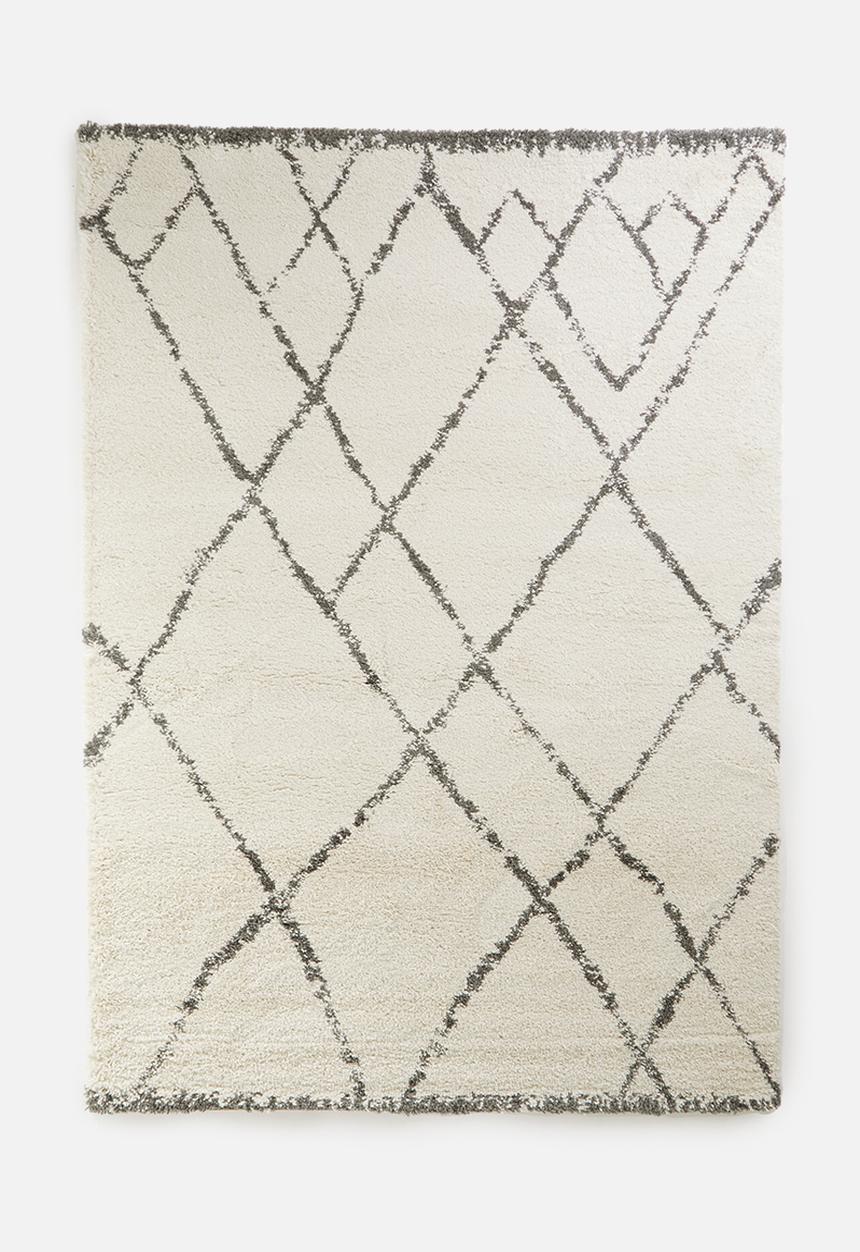 Fotakis - Royal nomadic shaggy rug - cream triangles