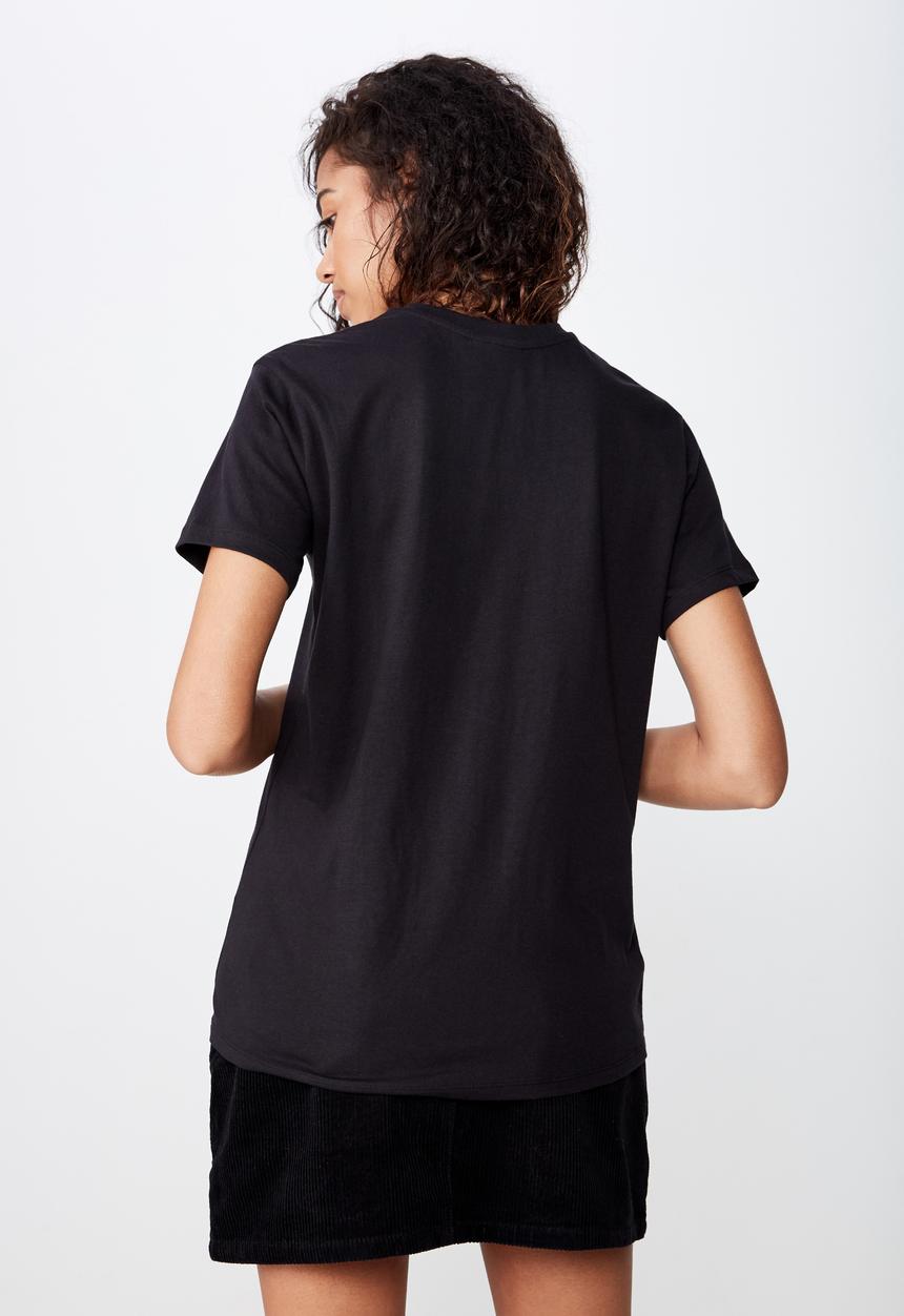 Cotton On - Classic pin pink floyd tee  - black