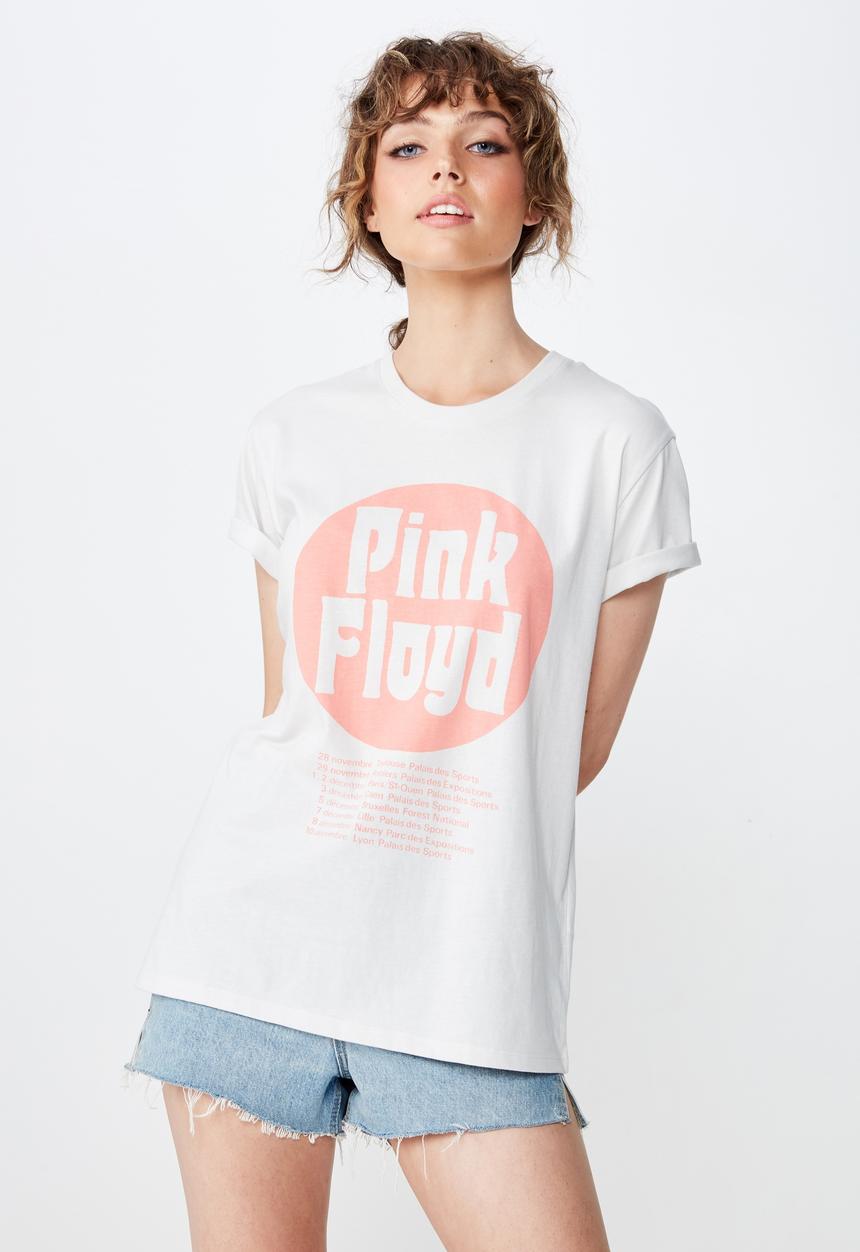 Cotton On - Classic pin pink floyd tee  - grey