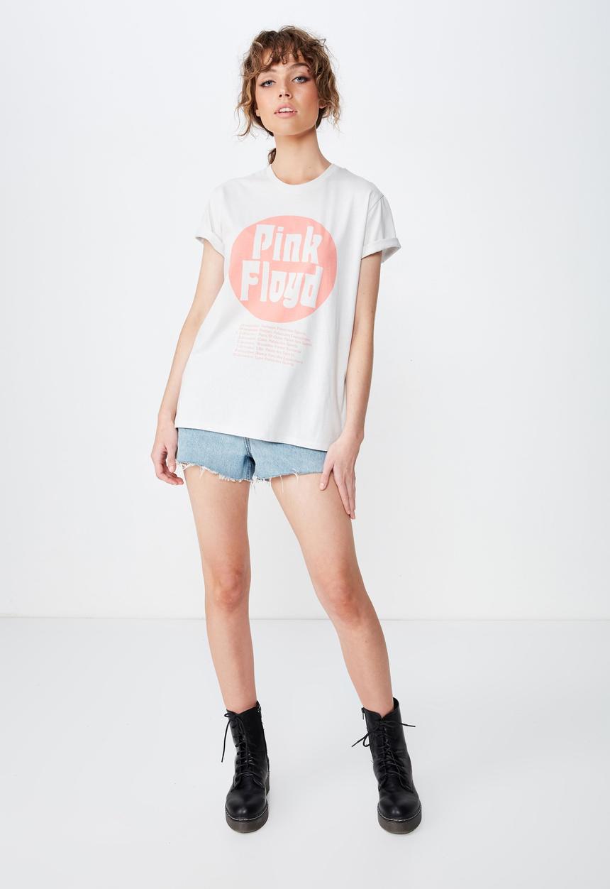 Cotton On - Classic pin pink floyd tee  - grey