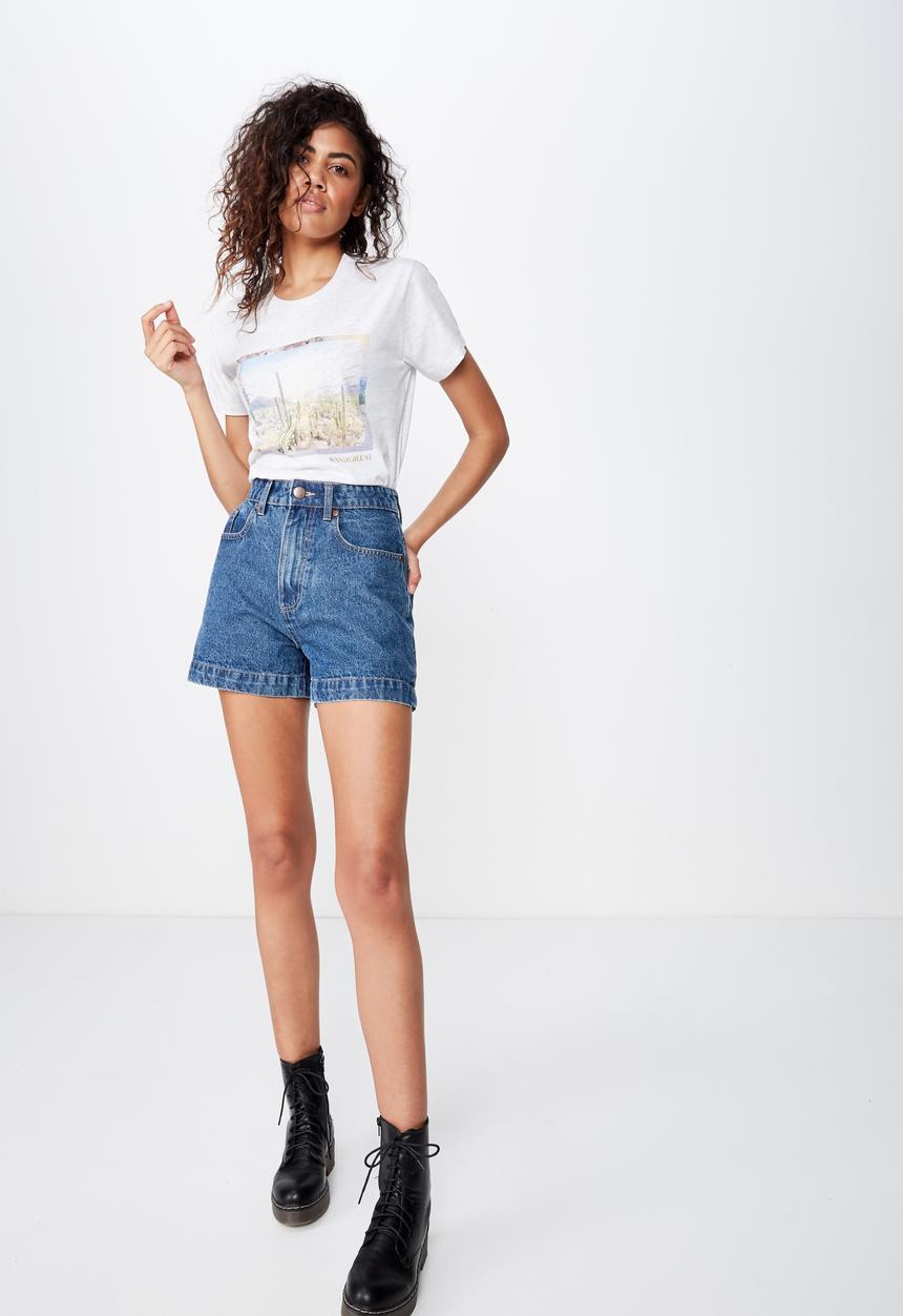 Cotton On - Classic photo tee  - grey