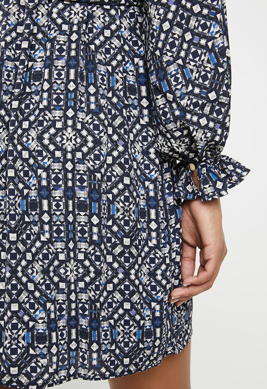 ONLY - Lara long sleeve dress - multi