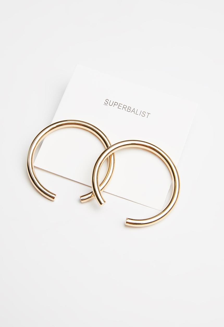 Superbalist - Half moon hoops - gold