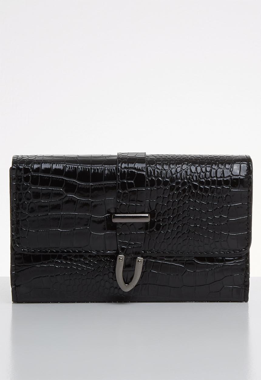 Superbalist - Faux croc purse - black