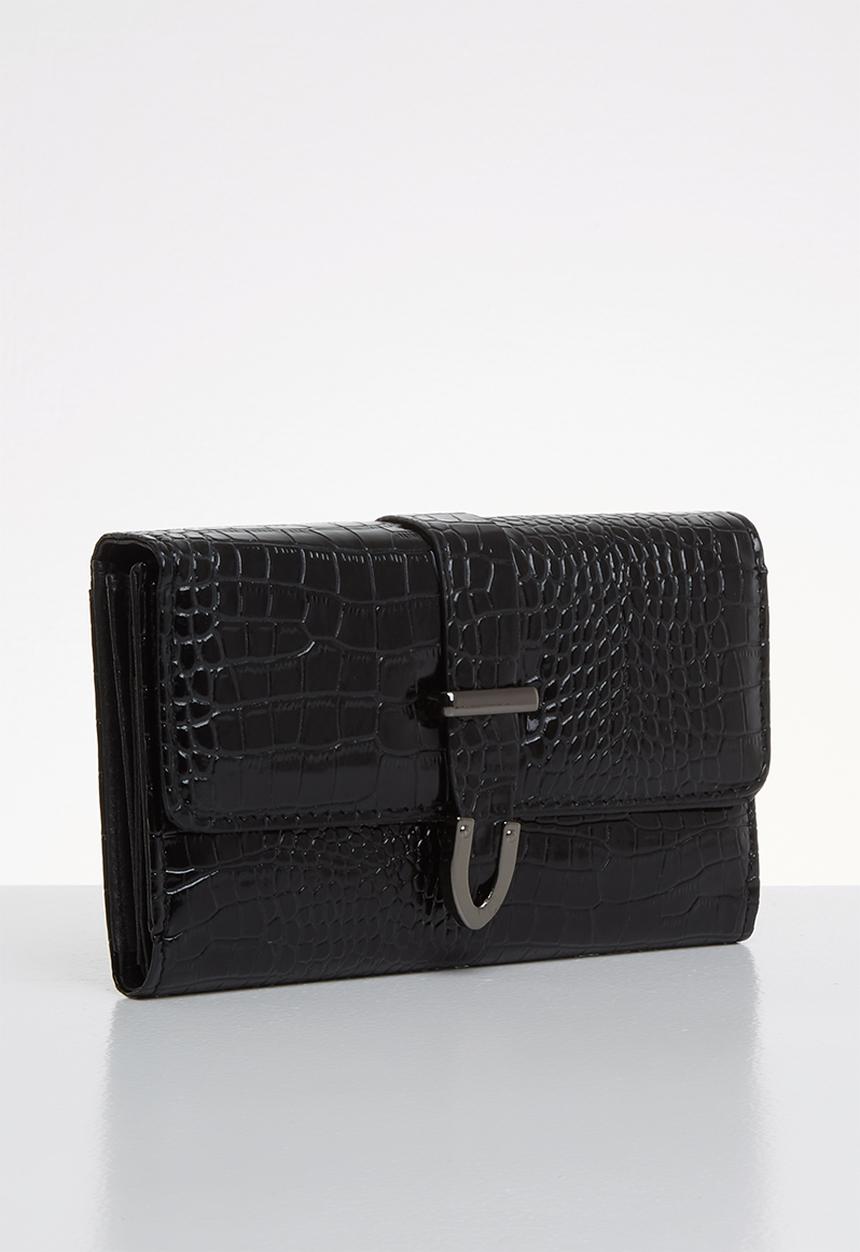 Superbalist - Faux croc purse - black
