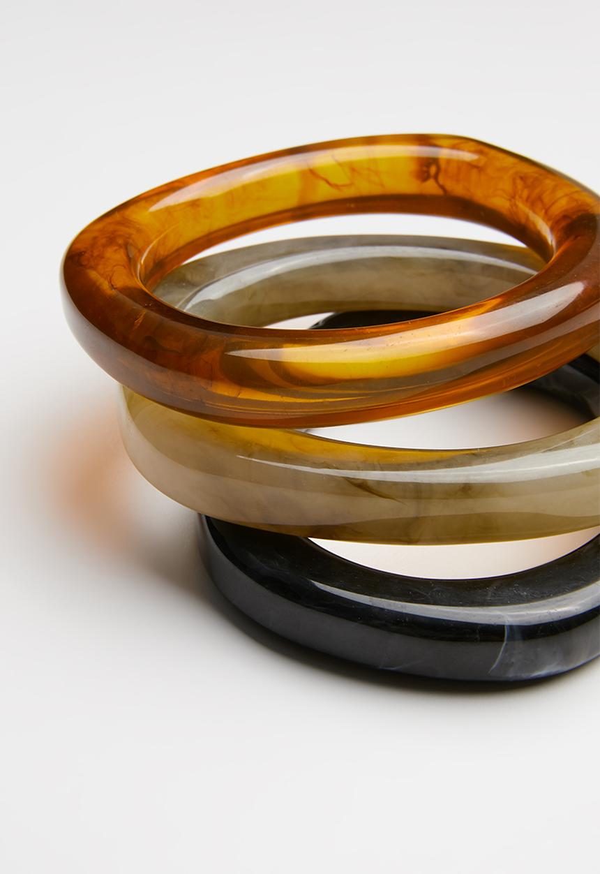 Superbalist - 3 Pack resin bangle set - multi