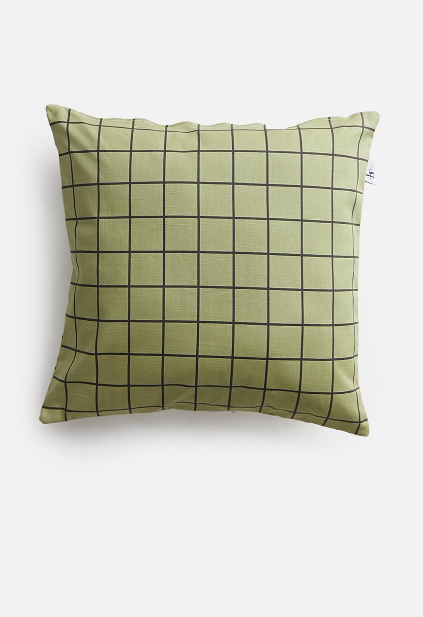 Sixth Floor - Jossy cushion cover - green