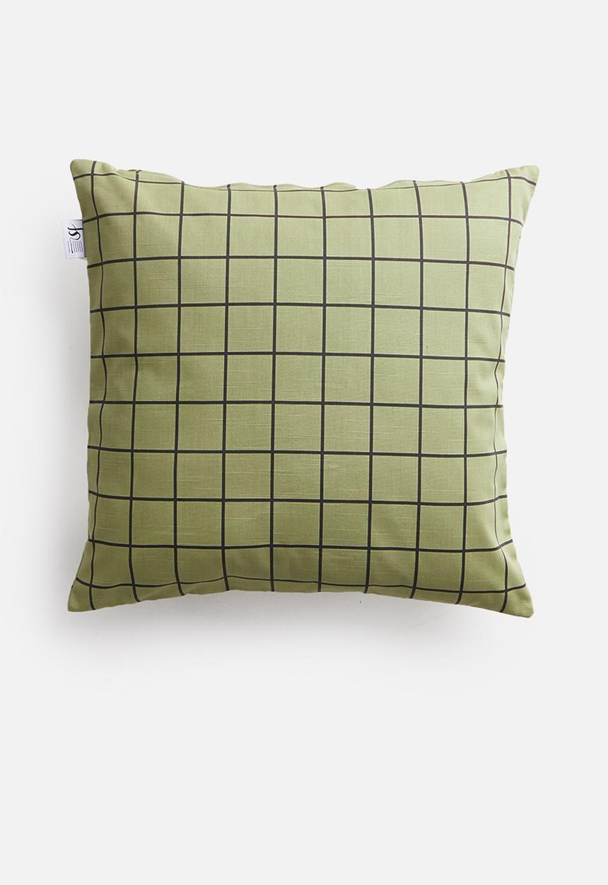 Sixth Floor - Jossy cushion cover - green