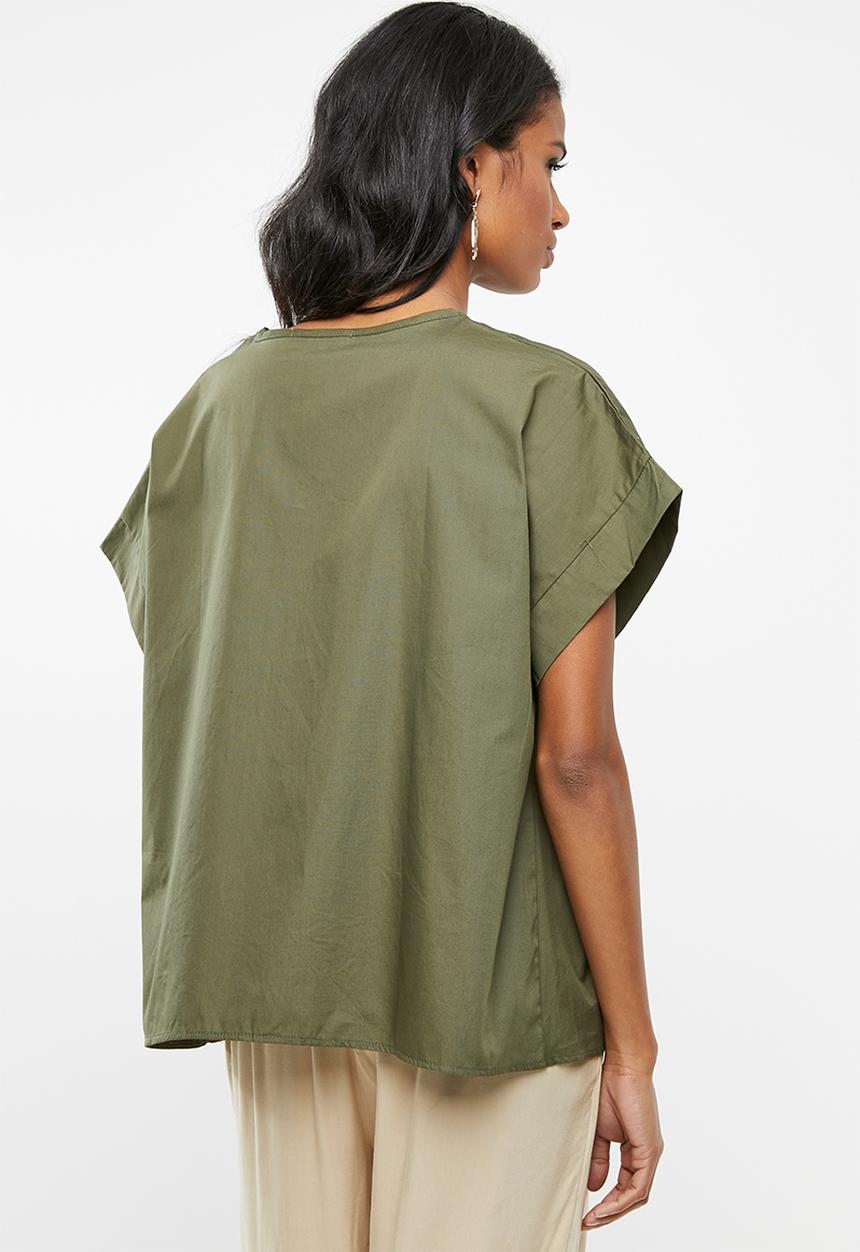 Superbalist - Boxy maternity tee - khaki