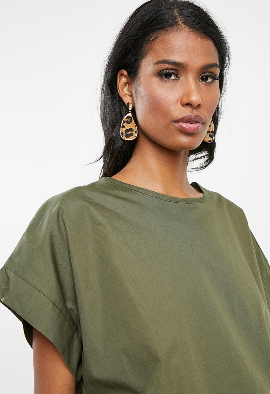Superbalist - Boxy maternity tee - khaki
