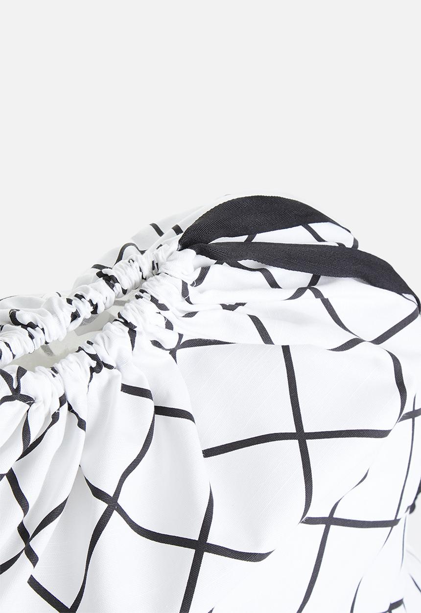 Sixth Floor - Grid storage bag - black & white
