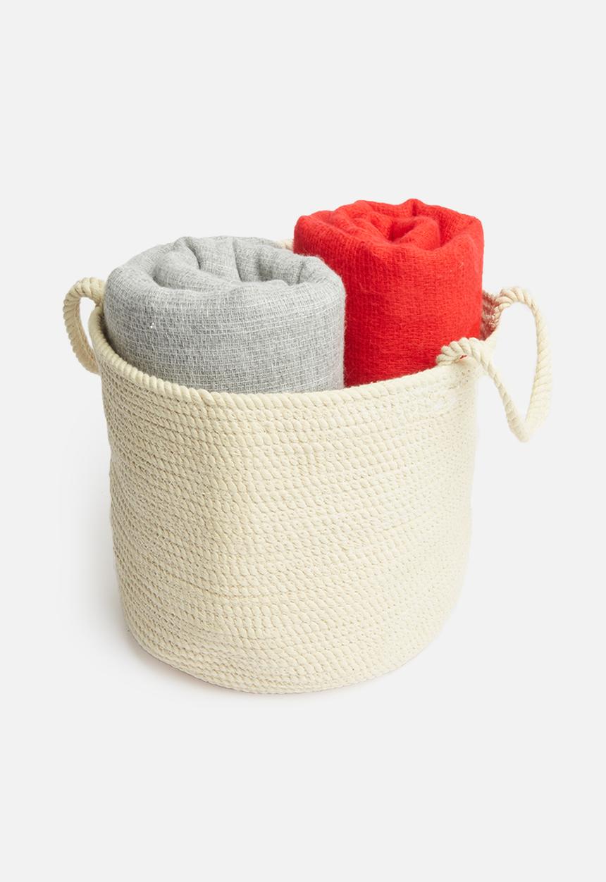 Sixth Floor - Braided basket - cream