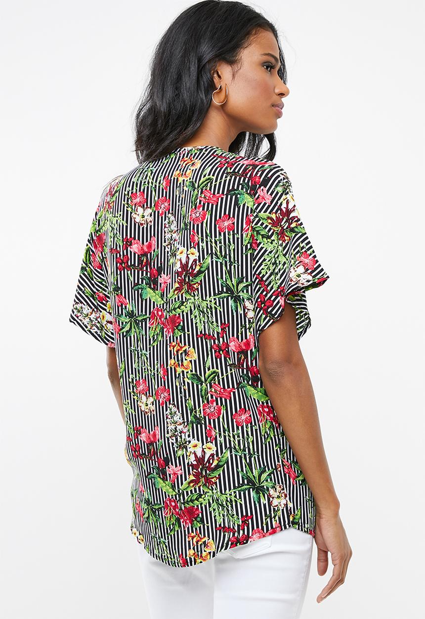 edit Maternity - Maternity Knot front blouse - multi