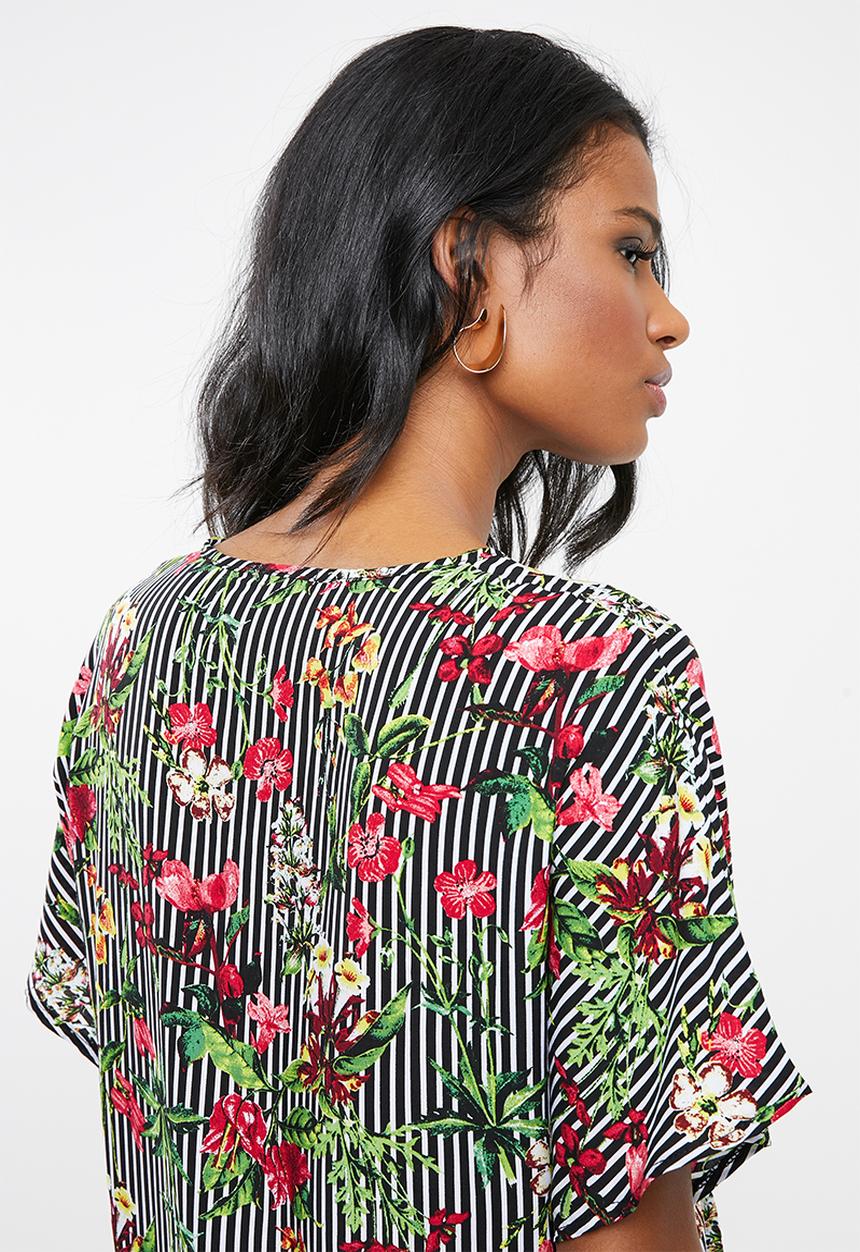 edit Maternity - Maternity Knot front blouse - multi
