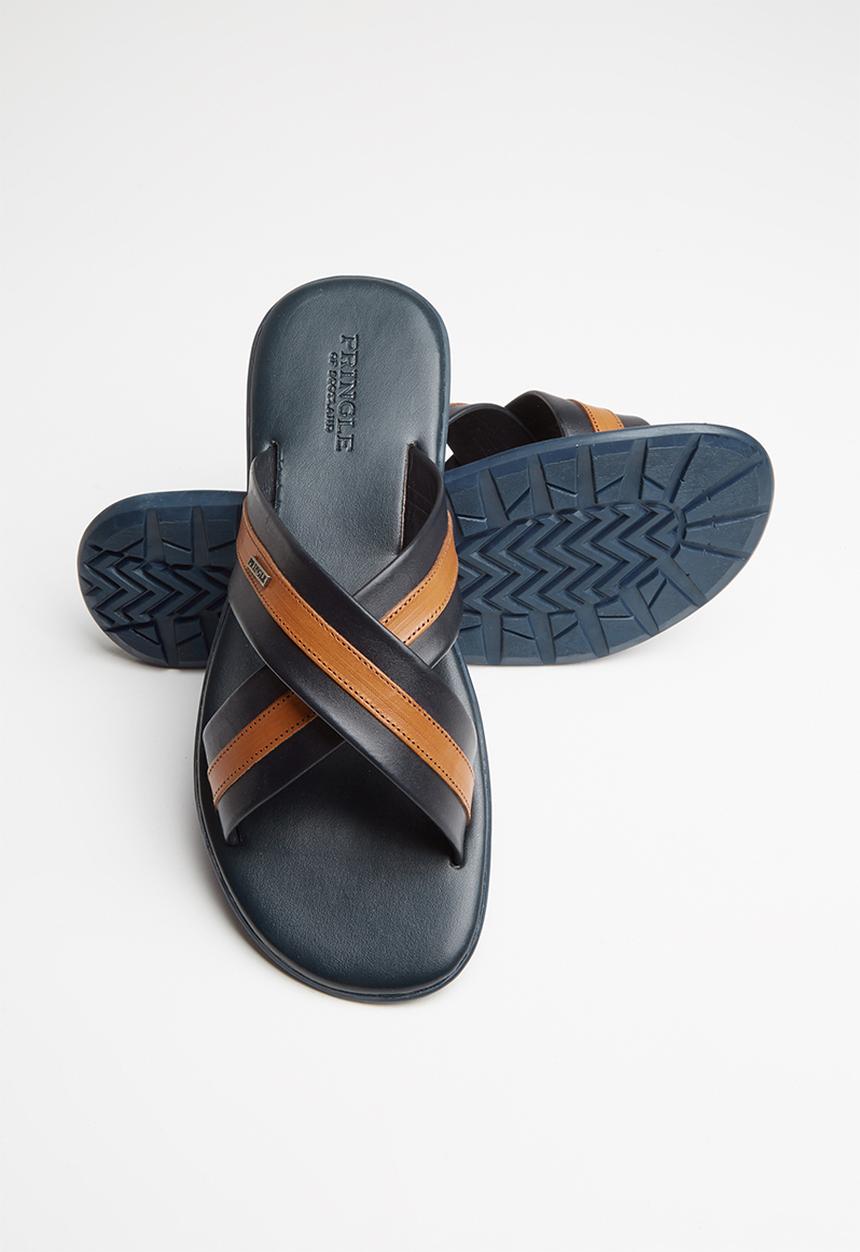 Pringle of Scotland - Cole sandal - black & tan