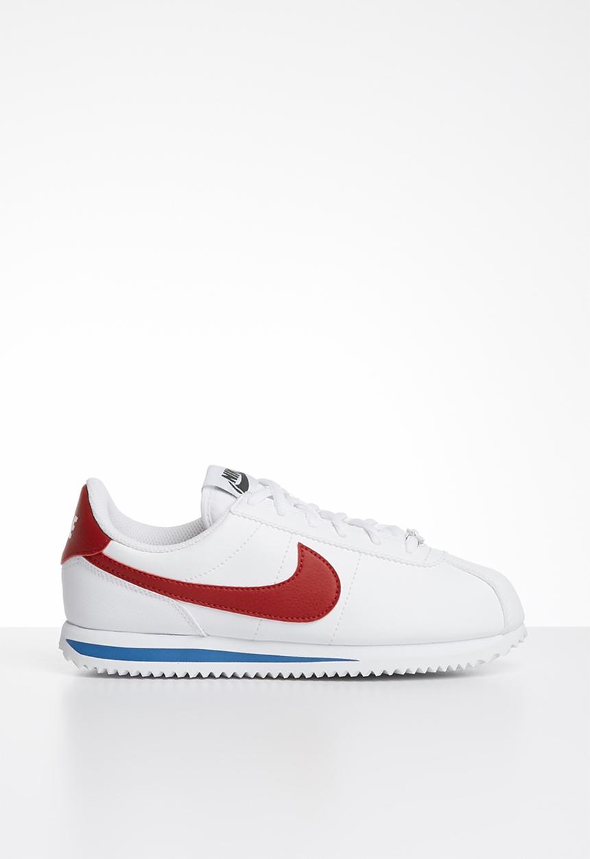 Nike - Cortez basic sl bg - white/varsity red-varsity royal-black-mtlc silver