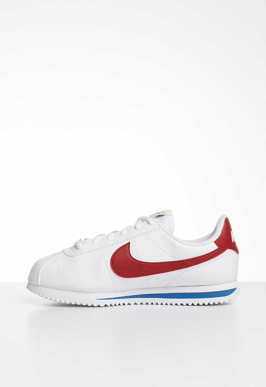 Nike - Cortez basic sl bg - white/varsity red-varsity royal-black-mtlc silver