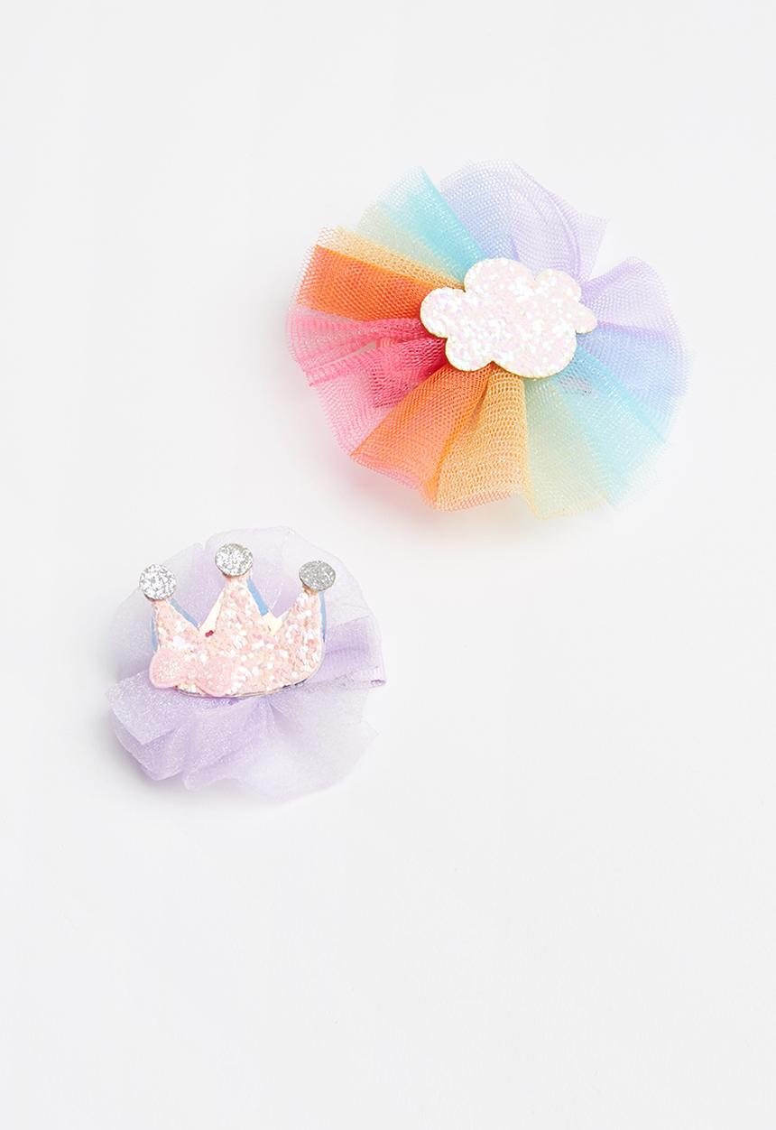 Pop Candy - 2 Piece hair clip  -  multi 