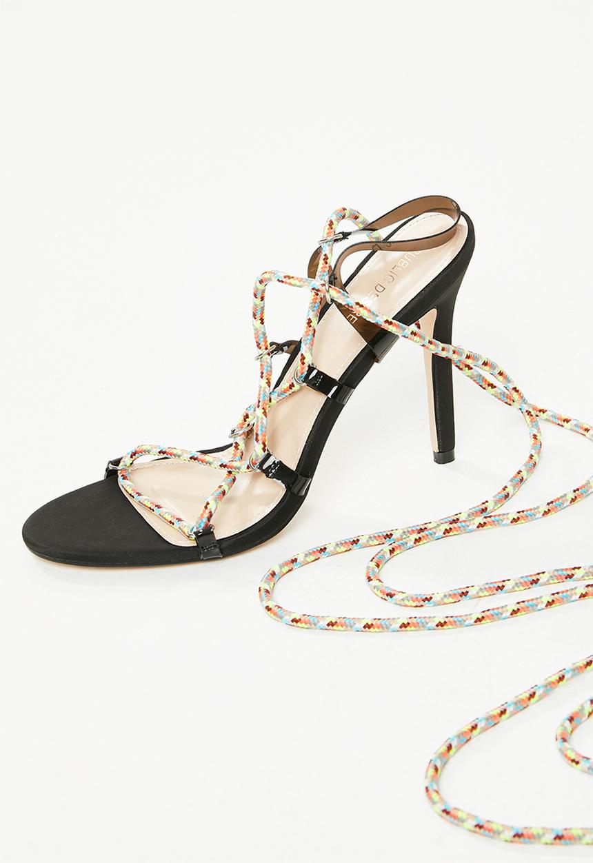 Public Desire - Playa heel - black & multi