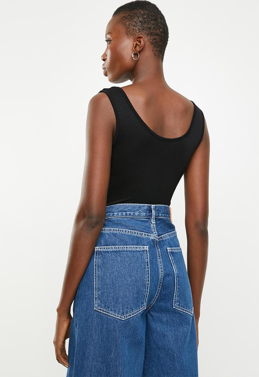 Superbalist - Cami strap 2 pack bodysuit - black & grey 