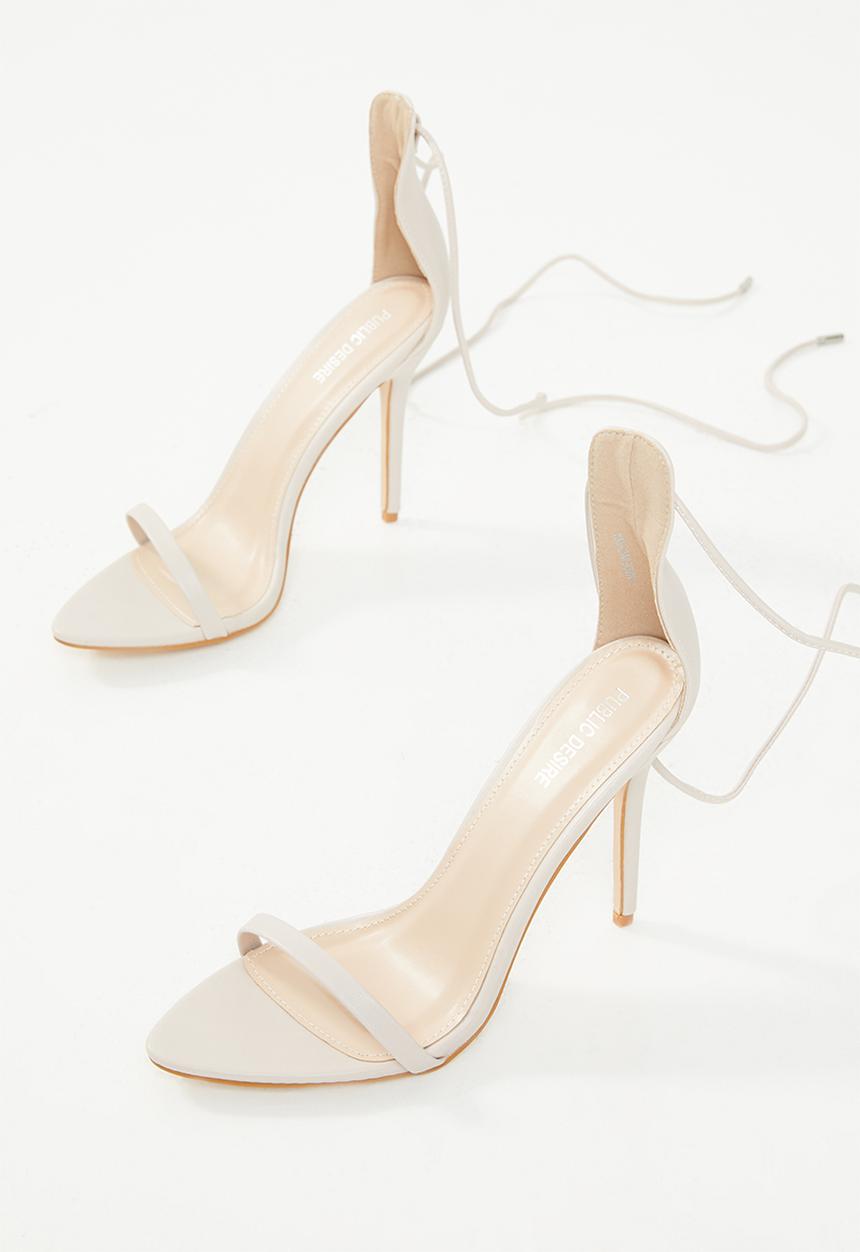 Public Desire - Naughty barely there heel - neutral 