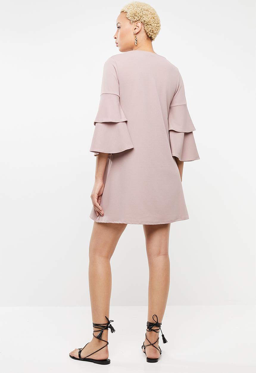STYLE REPUBLIC - Frill sleeve dress - pink 