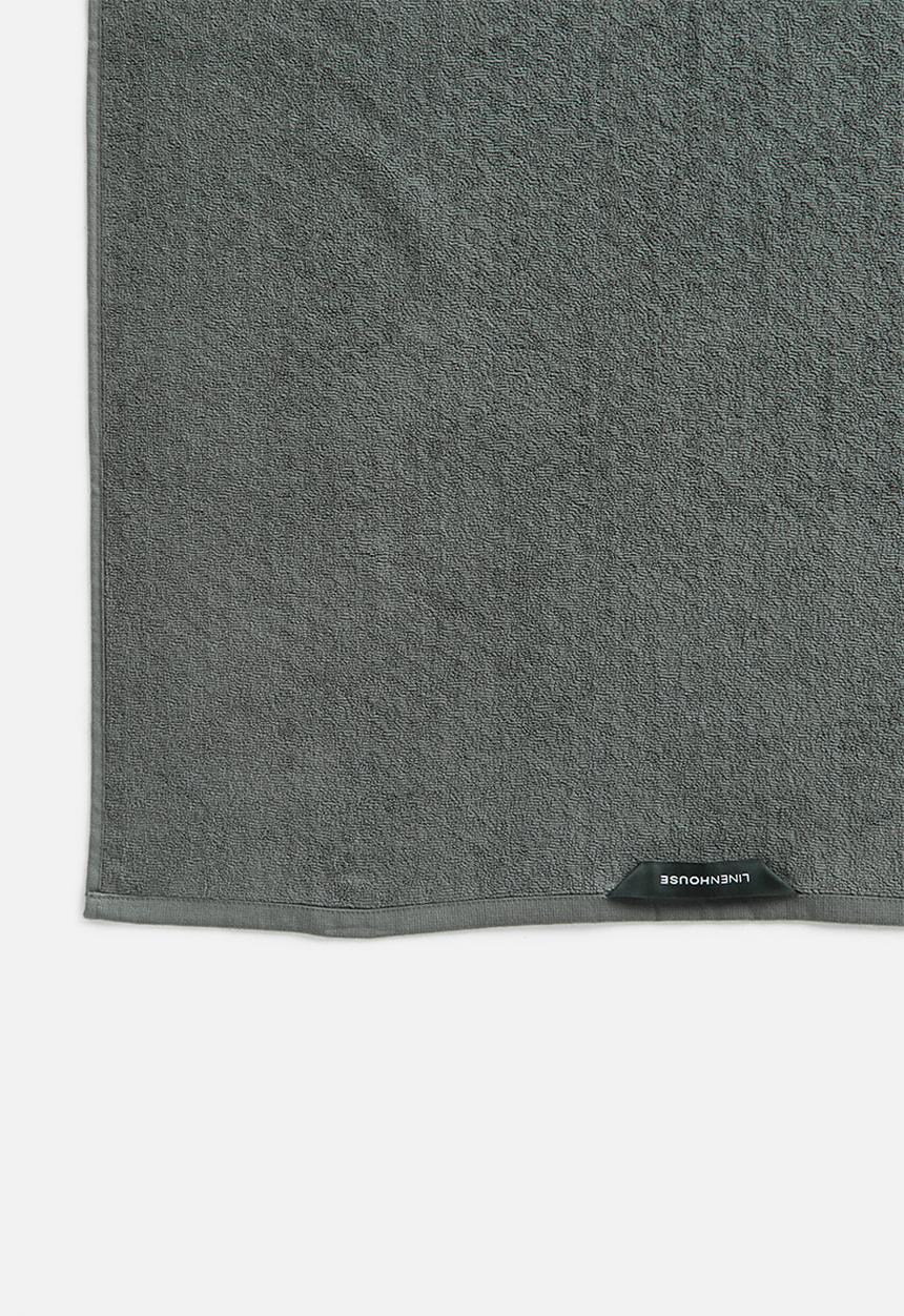 Linen House - Jordan spot bath sheet - asphalt