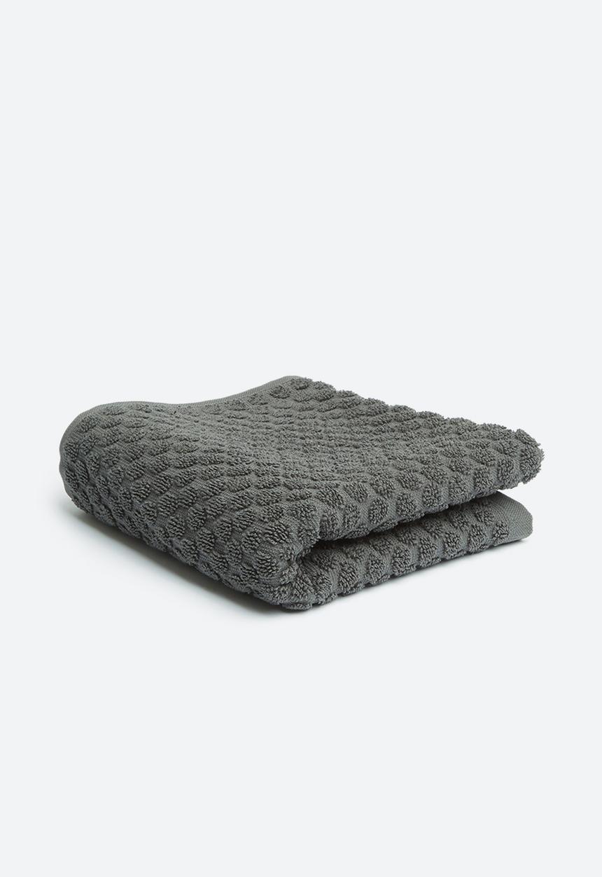 Linen House - Jordan spot hand towel - asphalt