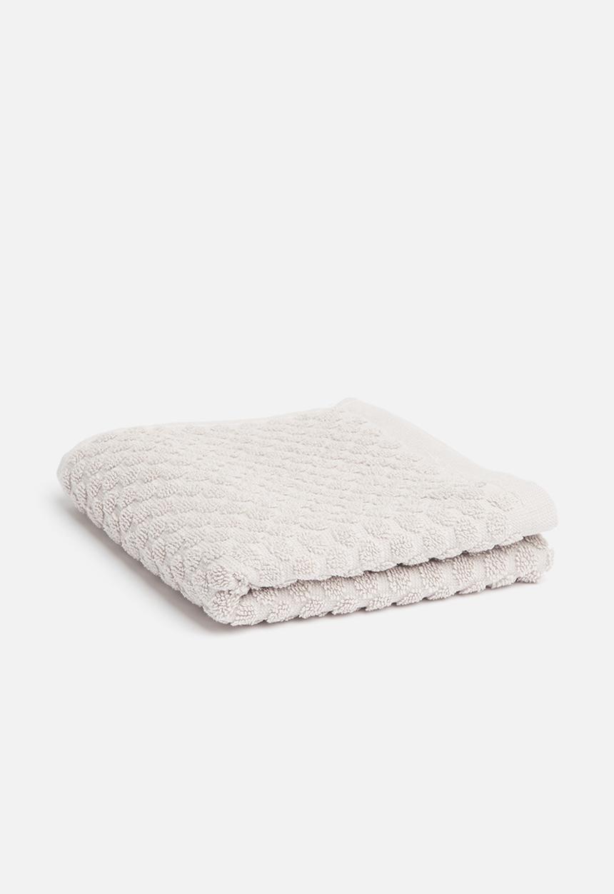 Linen House - Jordan spot hand towel - stone