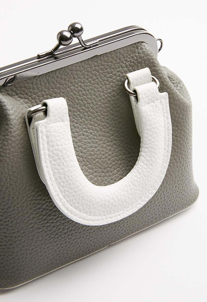 Superbalist - Structured crossbody bag - grey & white