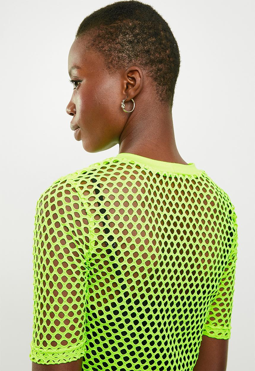 Superbalist - Neon mesh tee - yellow