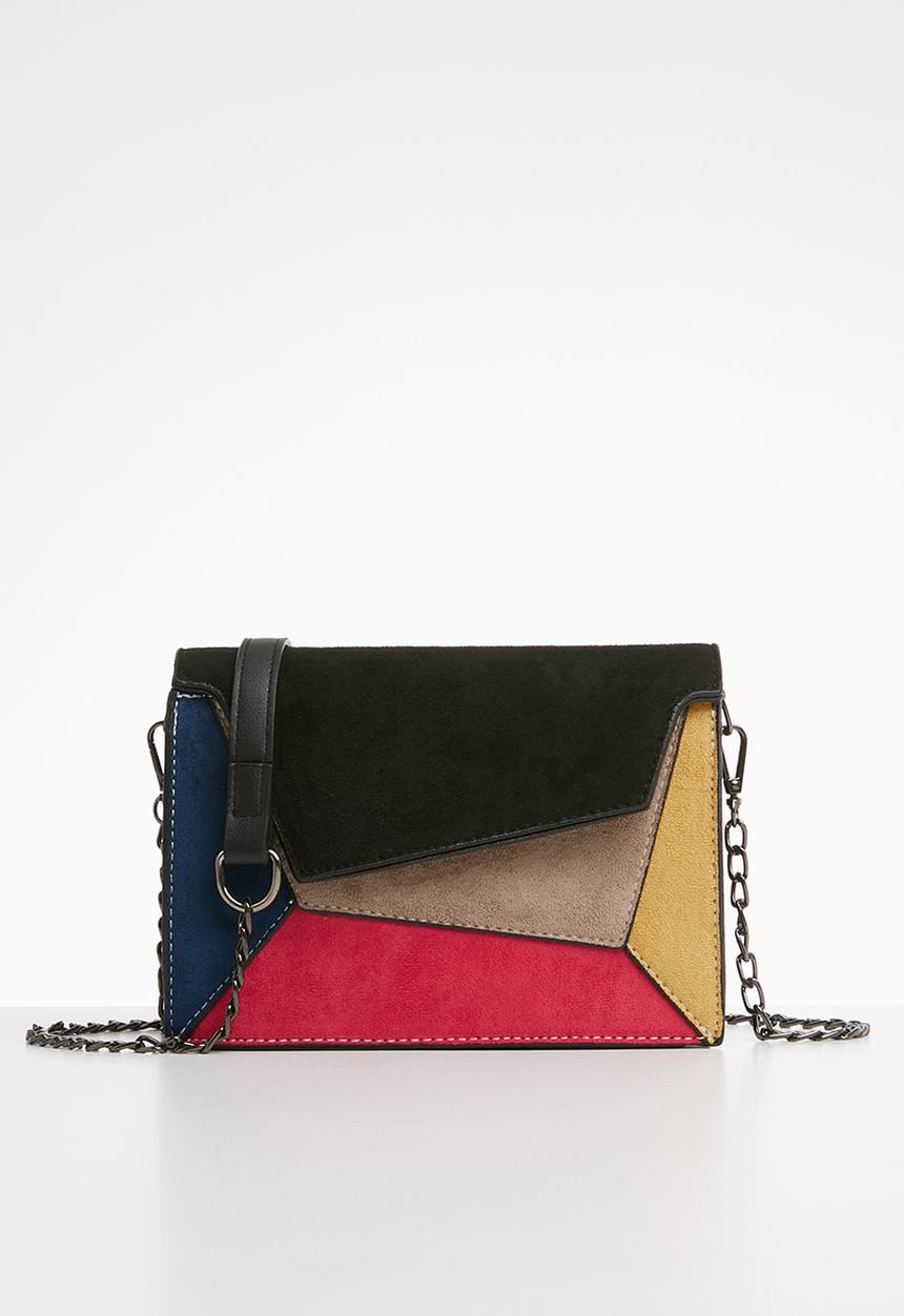 Superbalist - Assymetrical patch detail bag - multi