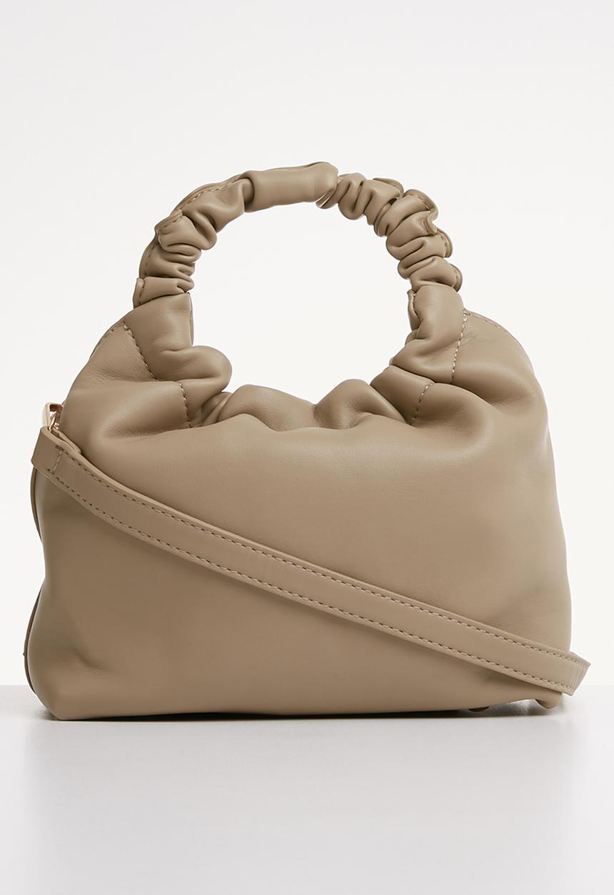Superbalist - Caitlyn rouched handle bag - beige