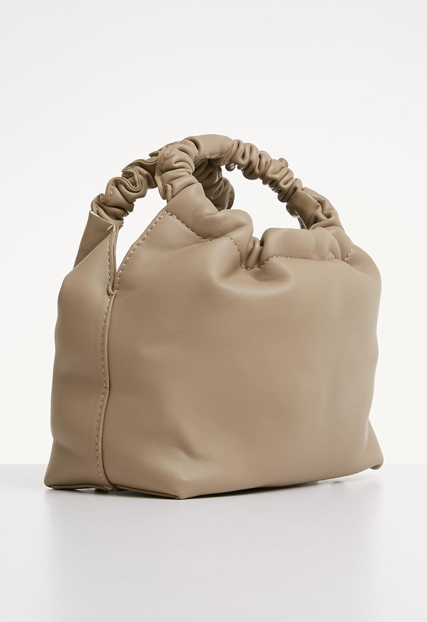 Superbalist - Caitlyn rouched handle bag - beige