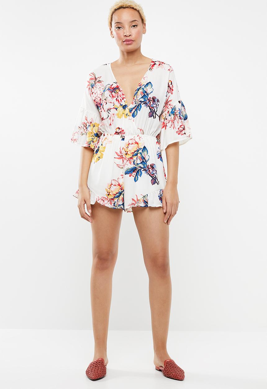 Forever21 - Floral kimono playsuit - multi