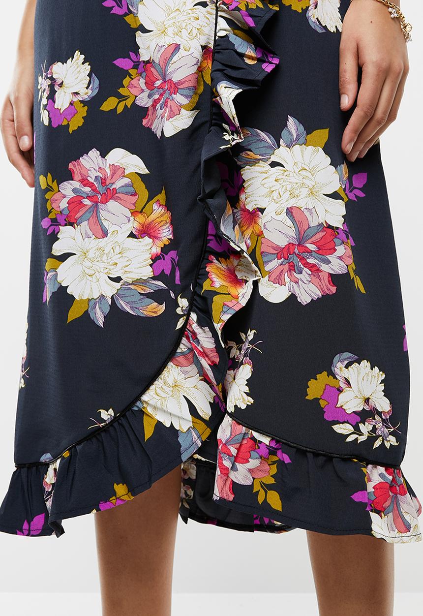 STYLE REPUBLIC - Summer wrap dress - navy