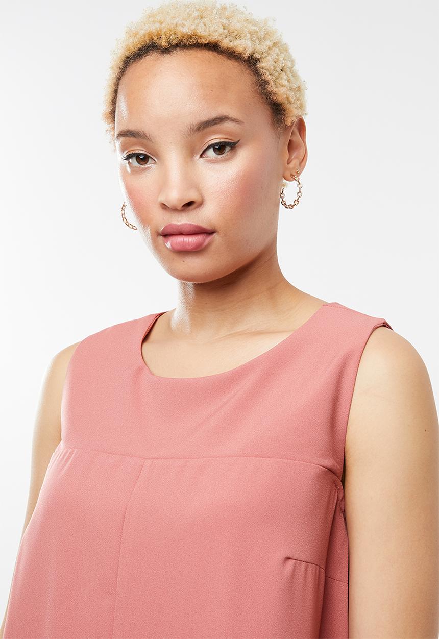 c(inch) - Easy fitting dress - pink
