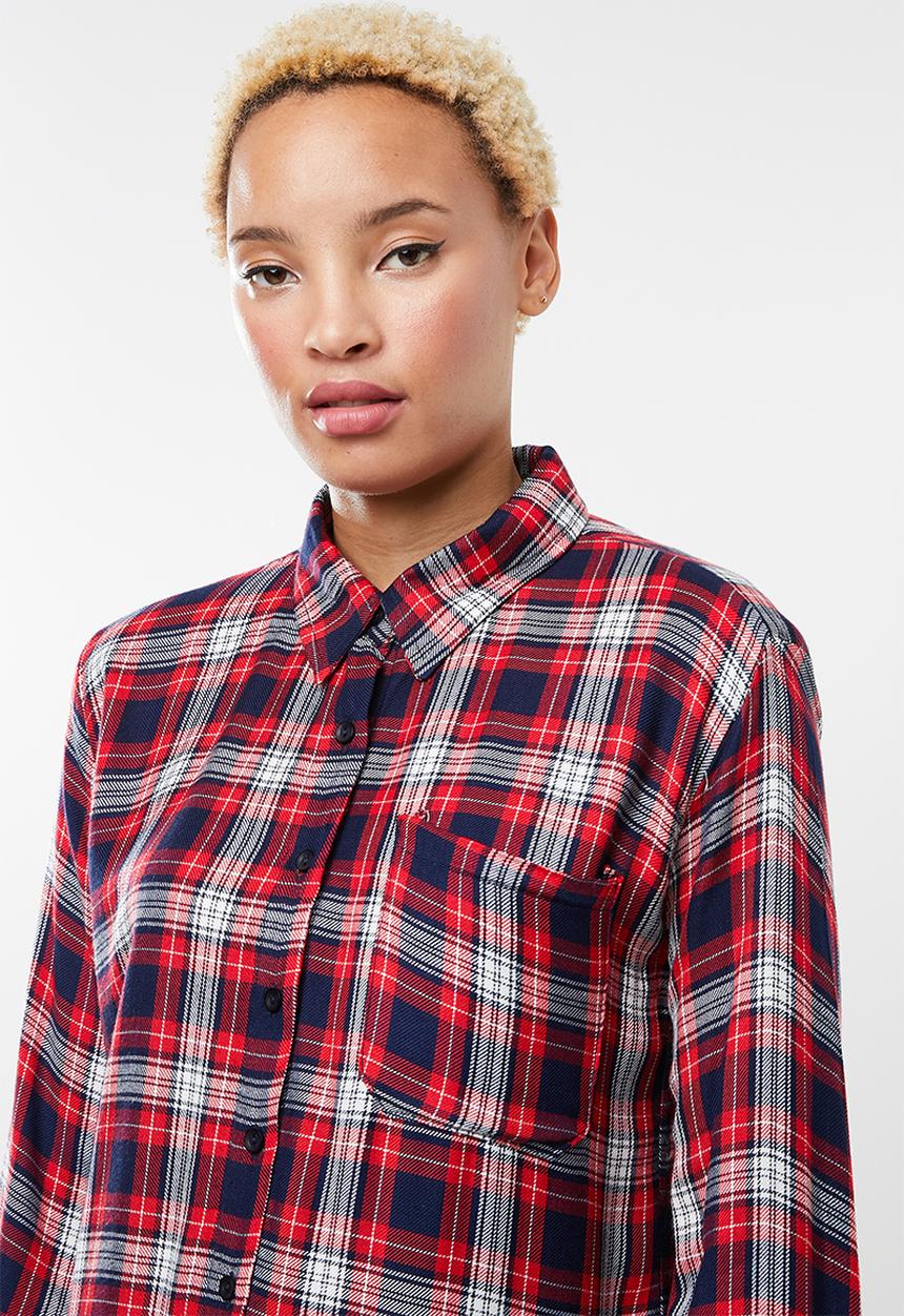 c(inch) - Check shirt - muti
