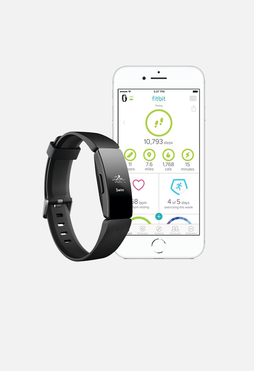 Fitbit - Fitbit inspire hr - black/black